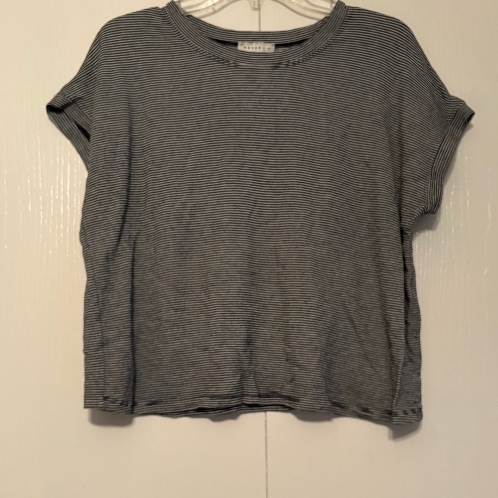Women’s Hayes large petite striped cropped tee